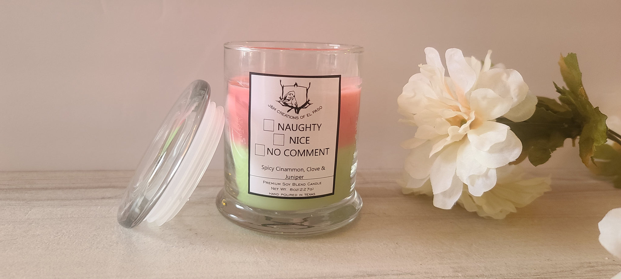 Naughty/Nice/No Comment Scented Candle