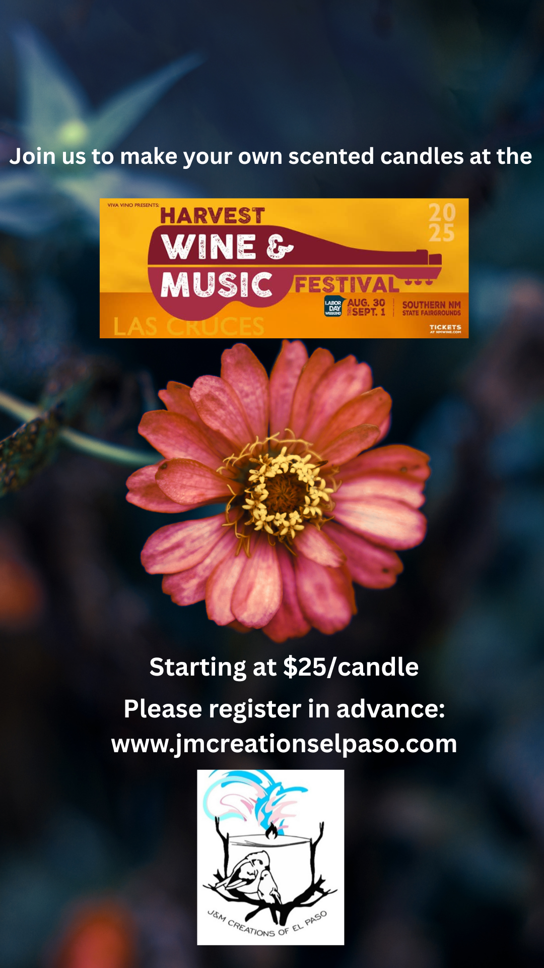 Candle Making at LC Wine Fest Aug. 30th-Sept 1st