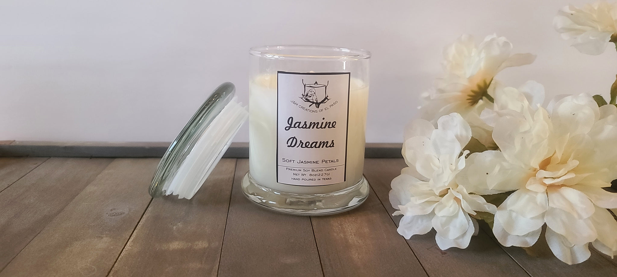 Jasmine Dreams Scented Soy Candle