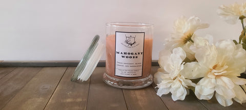 Mahogany Woods Scented Soy Candle